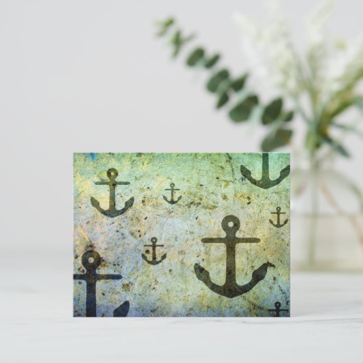 Rusty Anchors Artwork Briefkaart (Staand voorkant)
