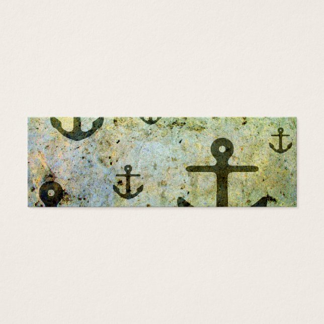 Rusty Anchors Artwork Mini Visitekaartjes (Voorkant)
