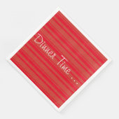 Rusty Barn Red Stripe Servet (Hoek)