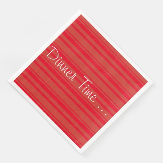 Rusty Barn Red Stripe Servet (Hoek)