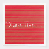 Rusty Barn Red Stripe Servet (Voorkant)