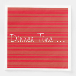 Rusty Barn Red Stripe Servet