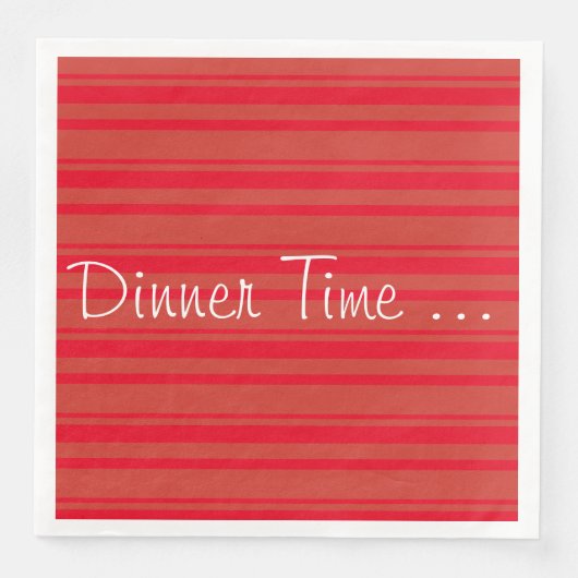 Rusty Barn Red Stripe Servet (Voorkant)