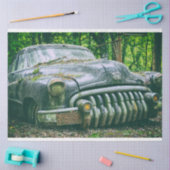 Rusty Black Car  20x30-decoupage Tissuepapier (Craft)