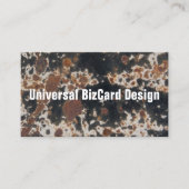 Rusty Black Metal Grunge Background Visitekaartje (Voorkant)