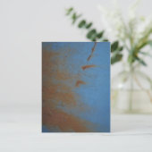 Rusty Blue achtergrond Briefkaart (Staand voorkant)