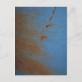 Rusty Blue achtergrond Briefkaart (Voorkant)