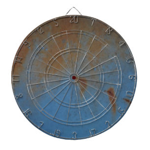 Rusty Blue achtergrond Dartbord