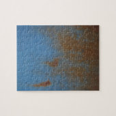 Rusty Blue achtergrond Legpuzzel (Horizontaal)