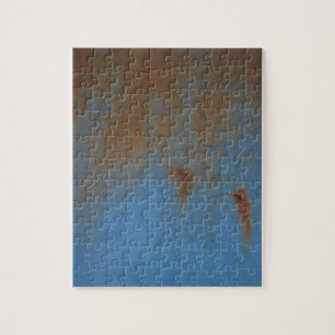 Rusty Blue achtergrond Legpuzzel