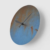 Rusty Blue achtergrond Ronde Klok (Hoek)