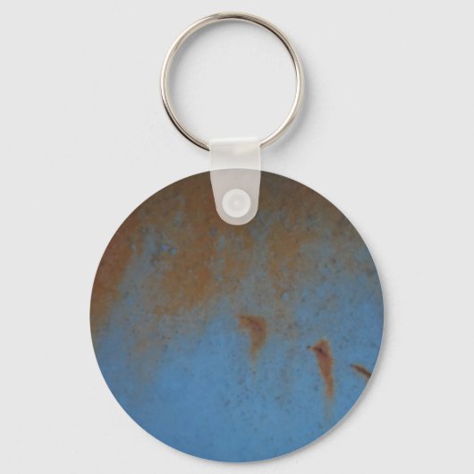 Rusty Blue achtergrond Sleutelhanger (Voorkant)
