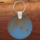 Rusty Blue achtergrond Sleutelhanger (Voorkant)