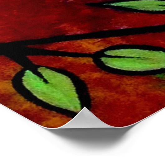 Rusty Blue Bird Poster (Hoek)