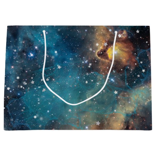 Rusty Blue Cloud Nebula Groot Cadeauzakje (Voorkant)