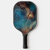 Rusty Blue Cloud Nebula Pickleball Paddle (Voorkant)
