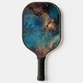 Rusty Blue Cloud Nebula Pickleball Paddle (Achterkant)