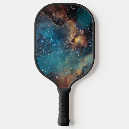Rusty Blue Cloud Nebula Pickleball Paddle (Achterkant)