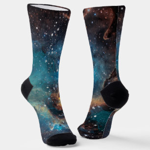 Rusty Blue Cloud Nebula Sokken