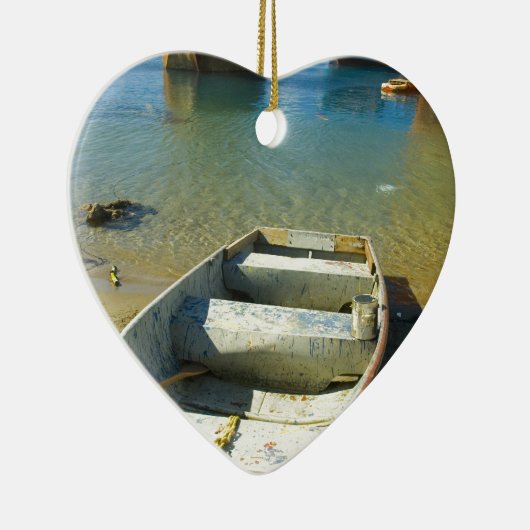 Rusty Boat Keramisch Ornament (Rechts)