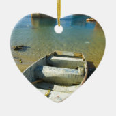 Rusty Boat Keramisch Ornament (Voorkant)