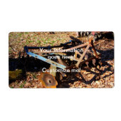 Rusty Boerderij Field Equipment Etiket (Voorkant)