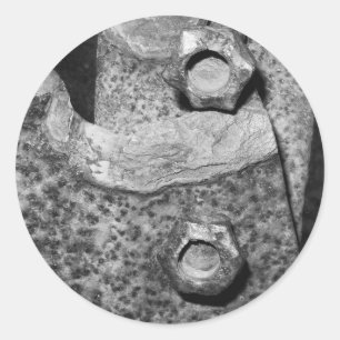 Rusty Bolts en schroeven Ronde Sticker