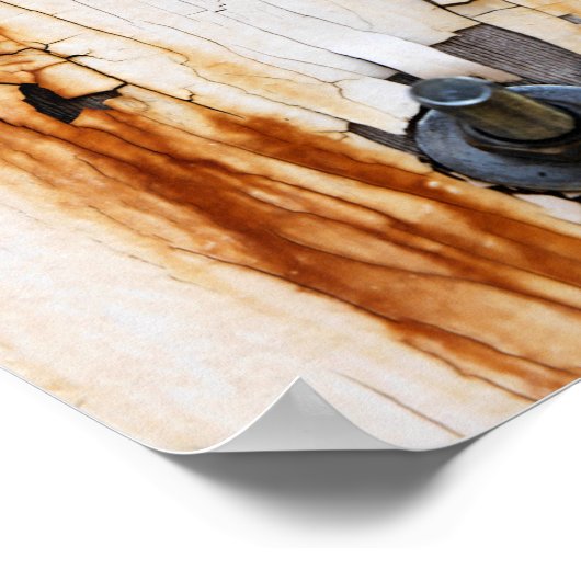 Rusty Bolts Nuts Peeling Paint Poster (Hoek)