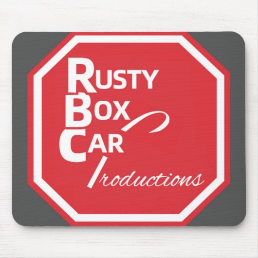 Rusty Boxcar Alternate Logo Mousepad Muismat (Voorkant)