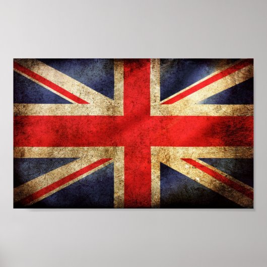 Rusty British Flag Poster (Voorkant)