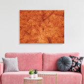 Rusty Brown Banana Paper Wrapped Canvas print (Insitu (Woonkamer))