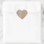 Rusty Brown Marble Heart Sticker (Tas)