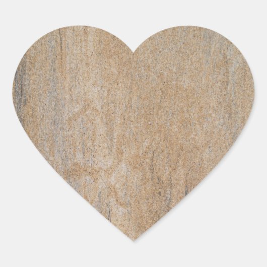 Rusty Brown Marble Heart Sticker (Voorkant)