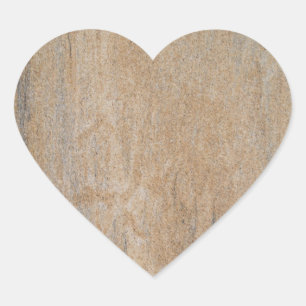 Rusty Brown Marble Heart Sticker