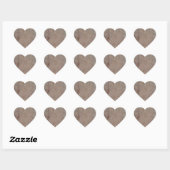 Rusty Brown Marble Heart Sticker (Vel)