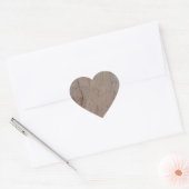 Rusty Brown Marble Heart Sticker (Envelop)