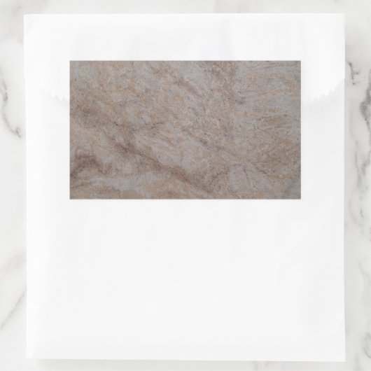 Rusty Brown Marble Rectangle Sticker (Tas)