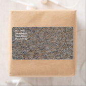 Rusty Brown Marble Shipping Label (Insitu)