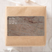 Rusty Brown Marble Shipping Label (Insitu)
