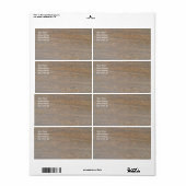 Rusty Brown Marble Shipping Label (Full Sheet)