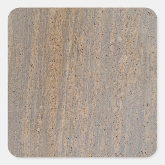 Rusty Brown Marble Square Sticker (Voorkant)
