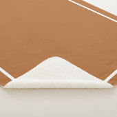 Rusty Brown met witte rand Sherpa Deken (3/4)