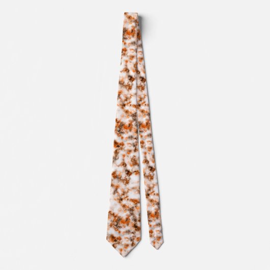 Rusty Brown Tone Marble Pattern Stropdas (Voorkant)