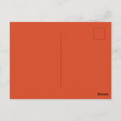 Rusty Burnt Pumpkin Solid Color Briefkaart (Achterkant)