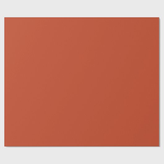 Rusty Burnt Pumpkin Solid Color Cadeaupapier (Vlak)