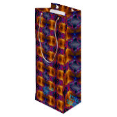 Rusty Butterfly Wijn Cadeautas (Achterkant Gekanteld)