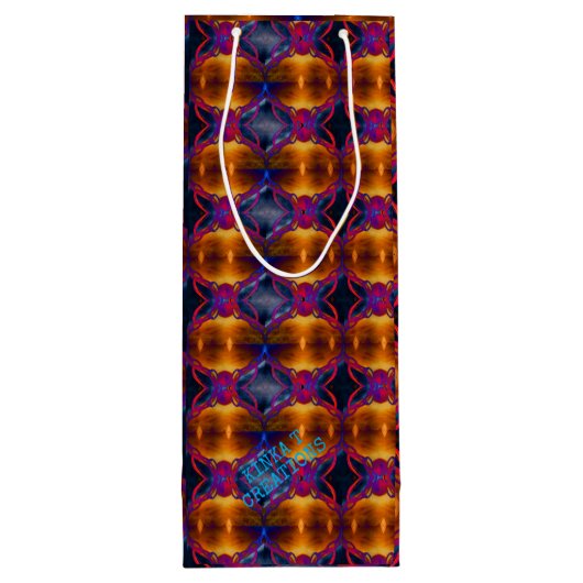 Rusty Butterfly Wijn Cadeautas (Achterkant)