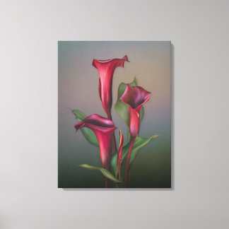 "Rusty Calla Lily Portrait" van JaguarWoman Canvas Afdruk