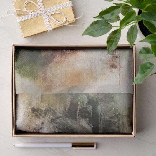 Rusty Car Boerderij  20x30 ontkoppelde pagina Tissuepapier (Geschenk)