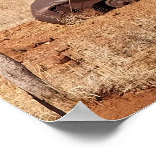 Rusty Car Poster (Hoek)